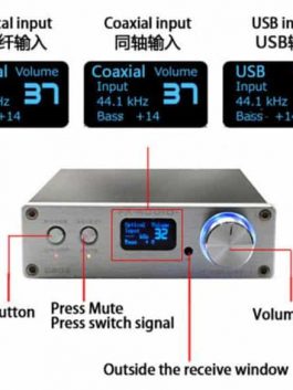 FX Audio D802 80W*2 192KHz Coaxial/Optical/USB Class D + Điều Kiển Từ Xa