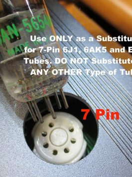 Bóng GE JAN 5654W nâng cấp tuyệt với cho bóng 6J1, 6AK5, EF95